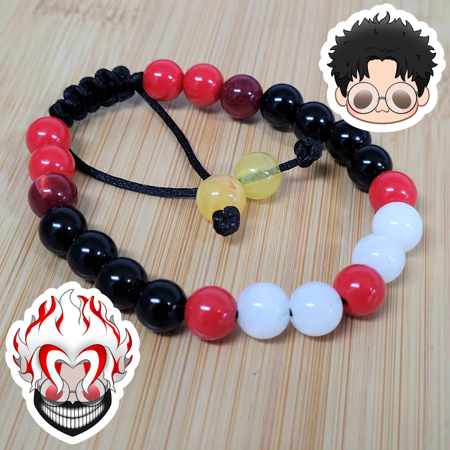 Okarun Adjustable Bead Bracelet