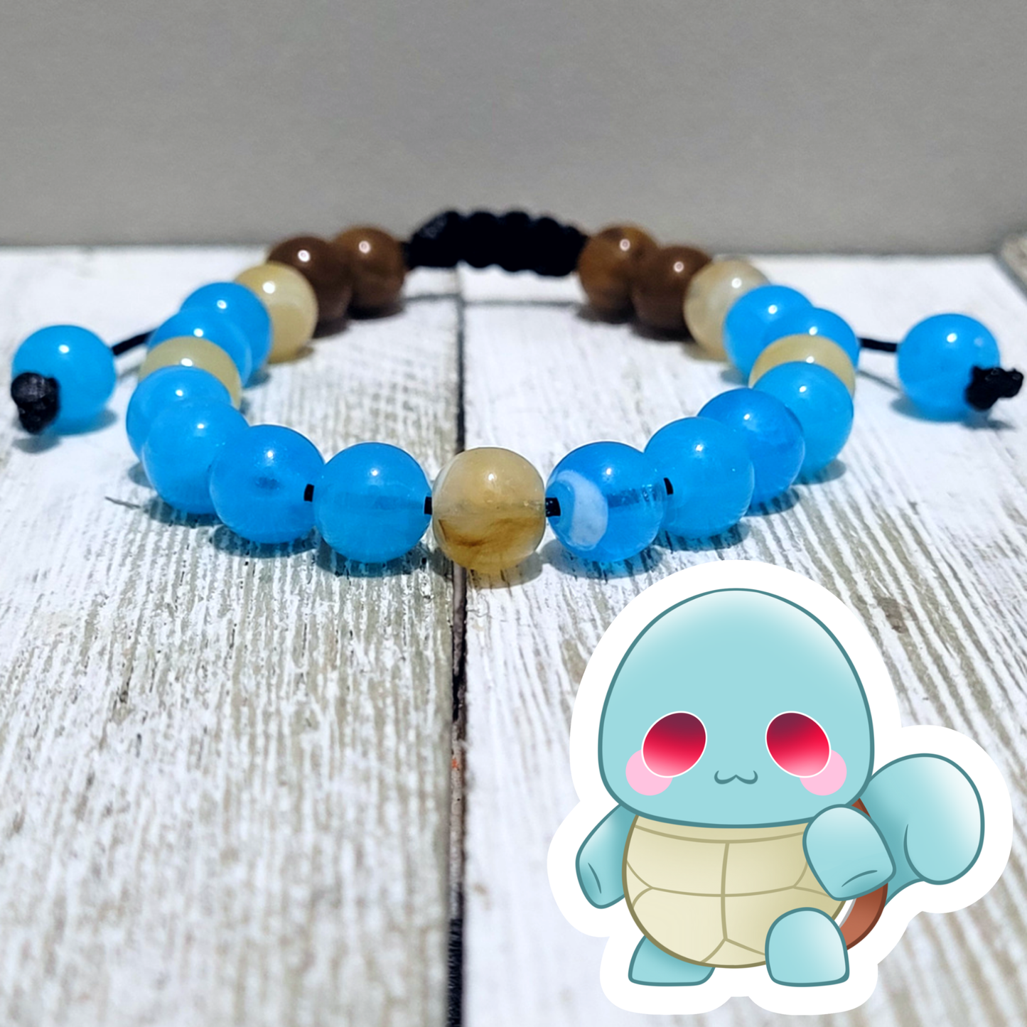 Squirtle Adjustable Bead Bracelet
