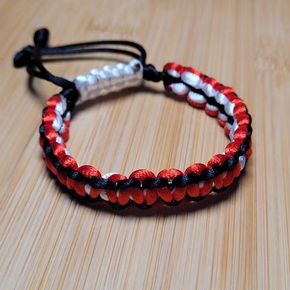 Go Chicago Bulls! Deluxe String Bracelet