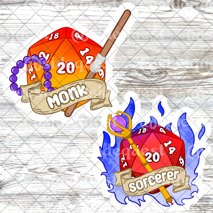 Dice & Death D20 Water Resistant Vinyl Sticker