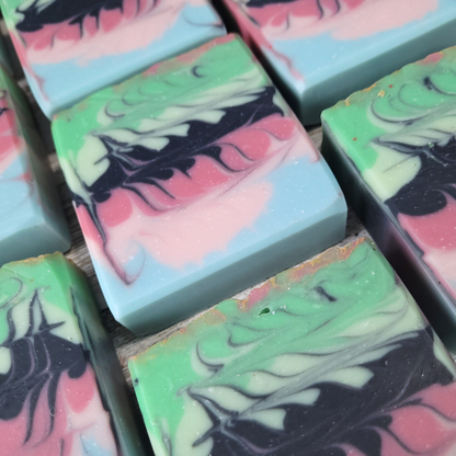 Pink Goes Good With Green Artisan Soap
