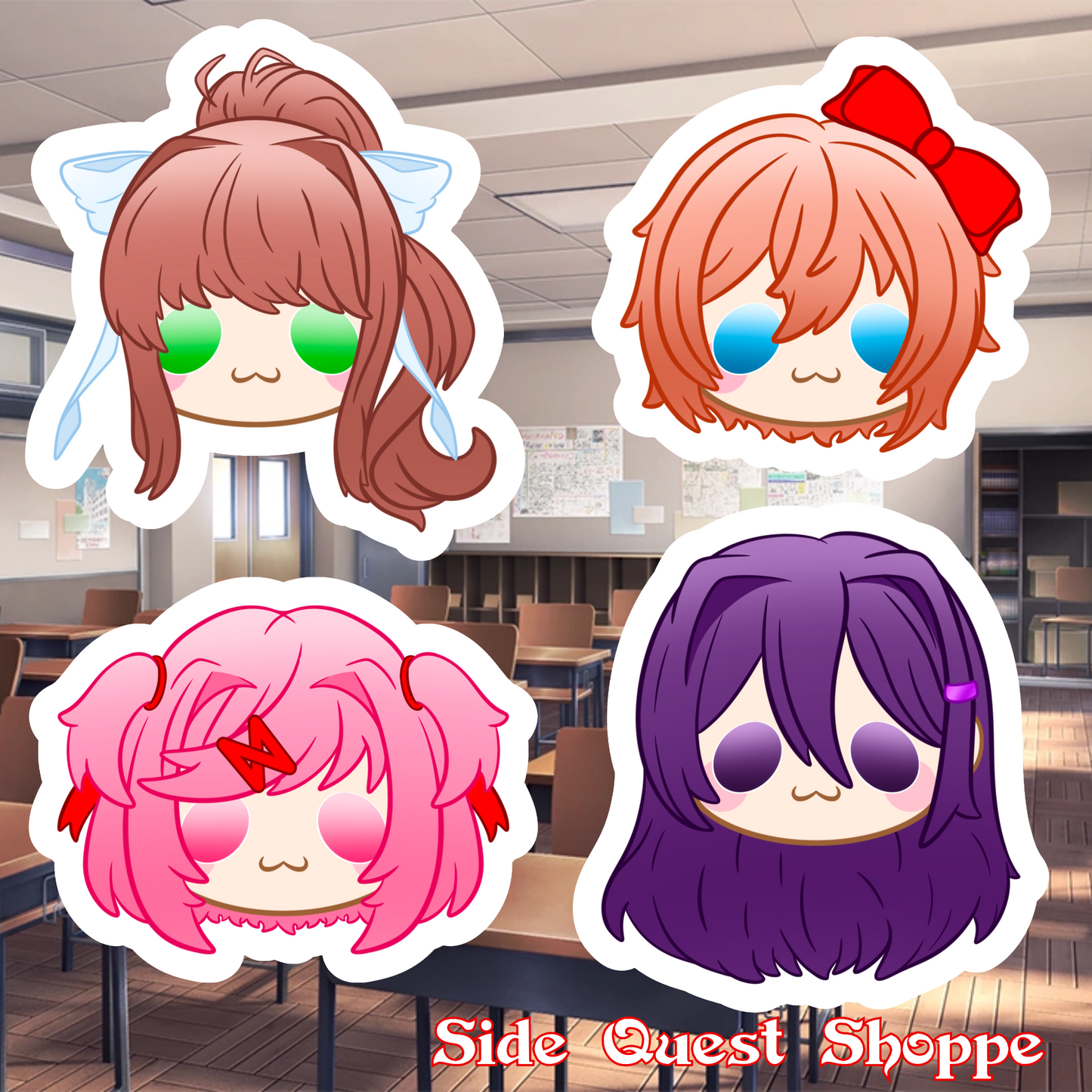 Literature Club Room Water Resistant Vinyl Sticker