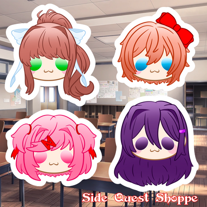 Literature Club Room Water Resistant Vinyl Sticker