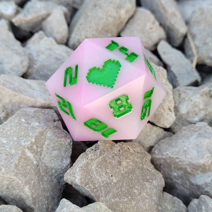 Rotten Chungus d20 - Sharp Edge Resin Dice