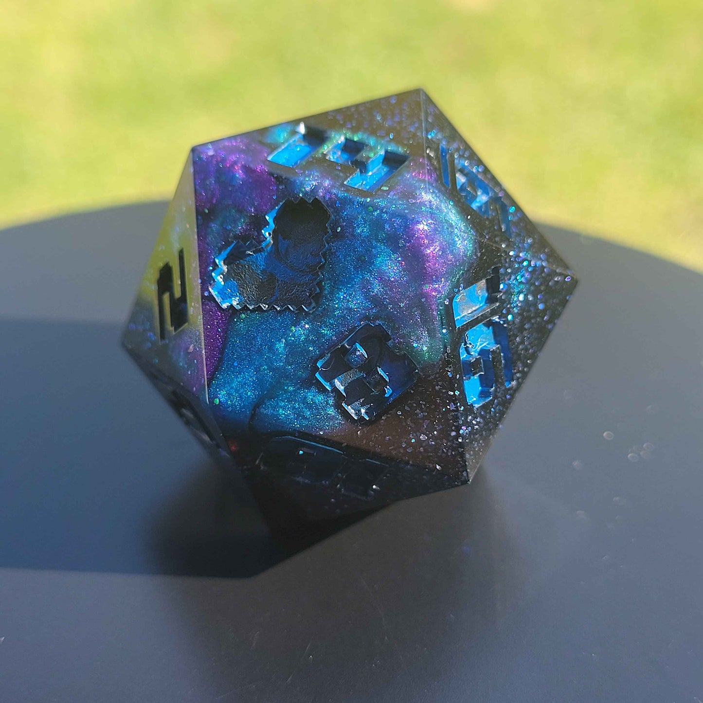 Custom Chungus D20 - Sharp Edge Resin Dice