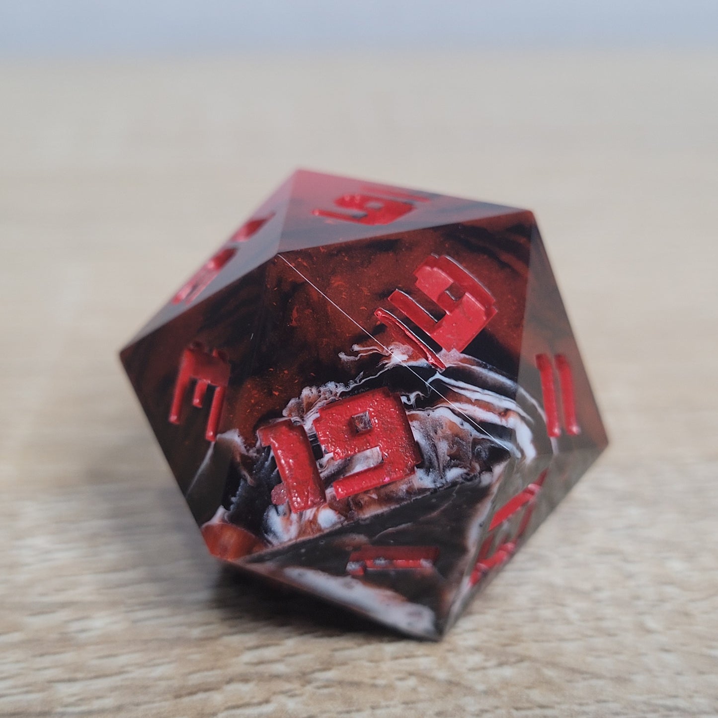 Blood Hunter Chungus d20 - Sharp Edge Resin Dice