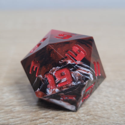 Blood Hunter Chungus d20 - Sharp Edge Resin Dice