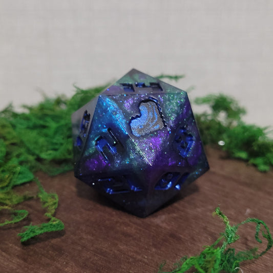 Galaxy Chungus d20 - Sharp Edge Resin Dice