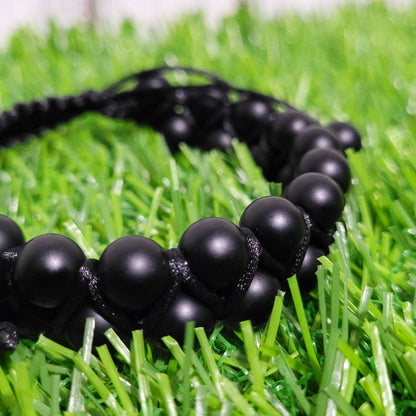 Onyx Adjustable Double Row Bead Bracelet