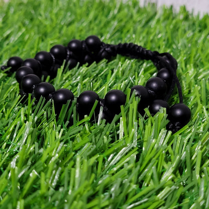 Onyx Adjustable Double Row Bead Bracelet