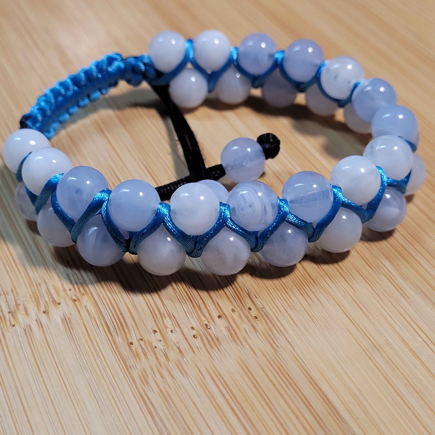 Air Adjustable Double Row Bead Bracelet