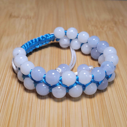 Air Adjustable Double Row Bead Bracelet