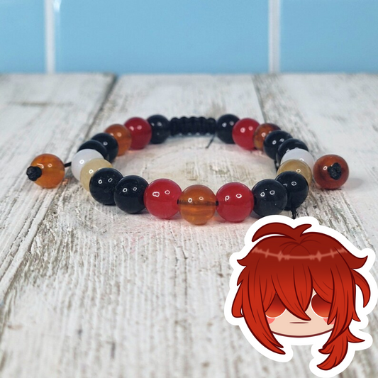 Diluc Adjustable Bead Bracelet