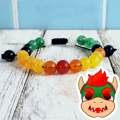 Bowser Adjustable Bead Bracelet