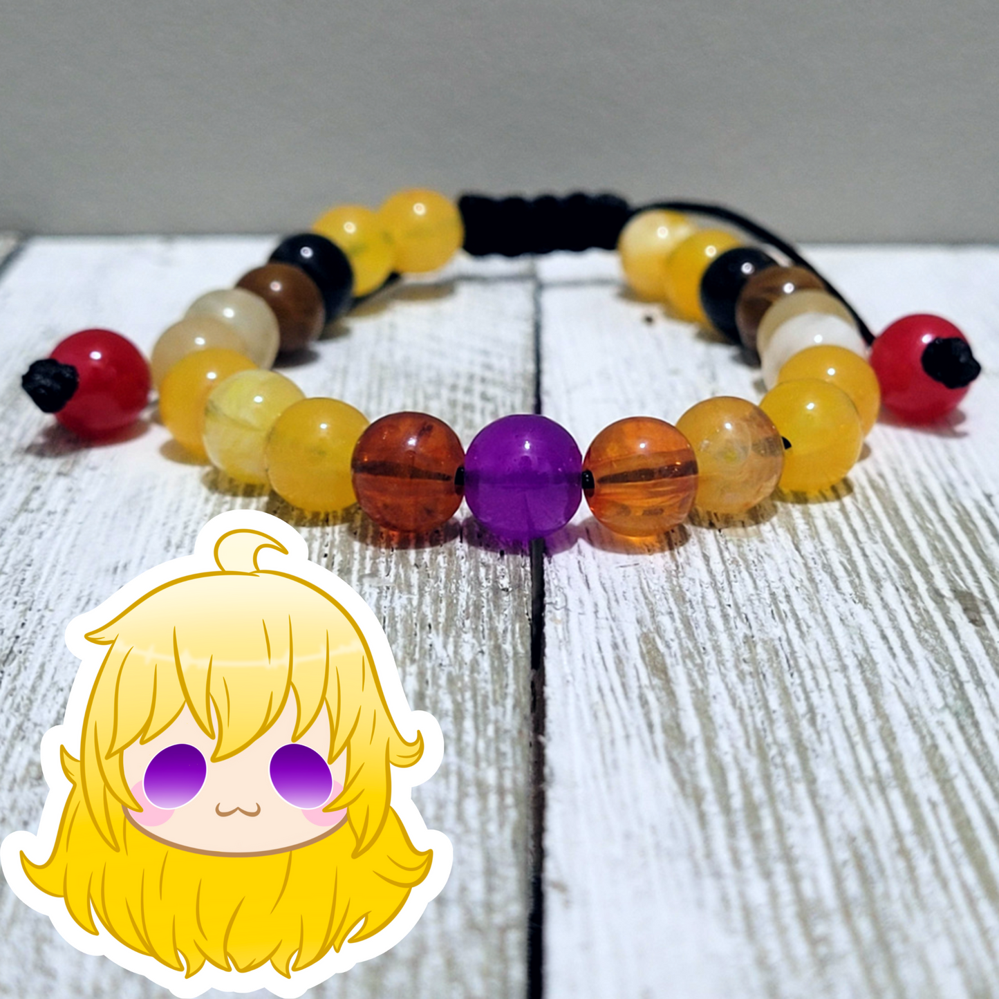 Yang Adjustable Bead Bracelet