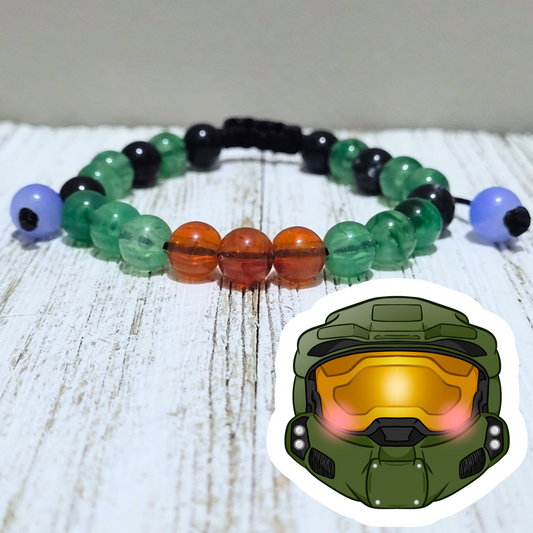 Master Chief Adjustable Bead Bracelet