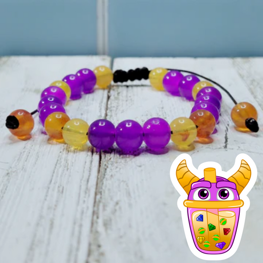 Spyro Adjustable Bead Bracelet