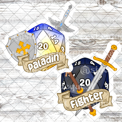 Dice & Death D20 Water Resistant Vinyl Sticker