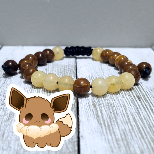 Eevee Adjustable Bead Bracelet