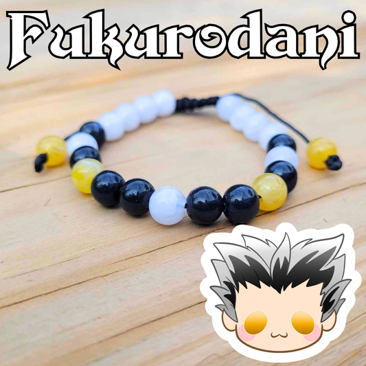 Fukurodani Academy Adjustable Bead Bracelet