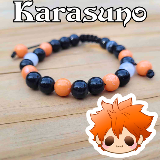 Karasuno High Adjustable Bead Bracelet