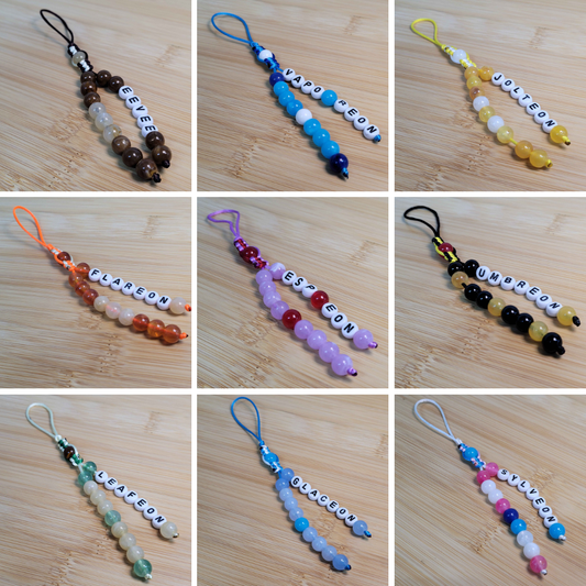 Eeveelutions Beaded Keychain