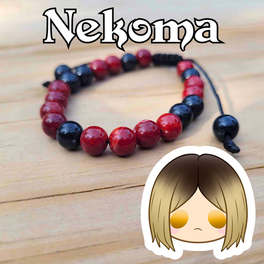 Nekoma High Adjustable Bead Bracelet