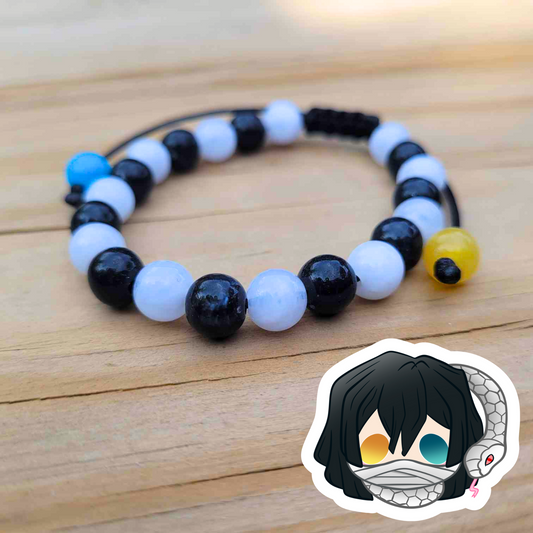 Obanai Adjustable Bead Bracelet