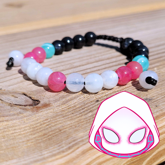 Spider Gwen Adjustable Bead Bracelet