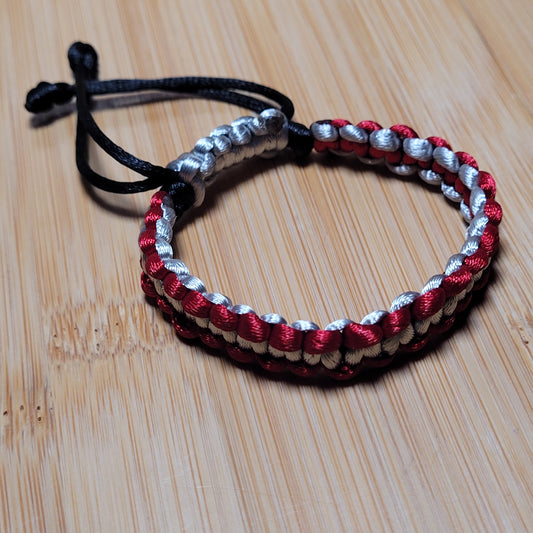 Silver Wine String Bracelet