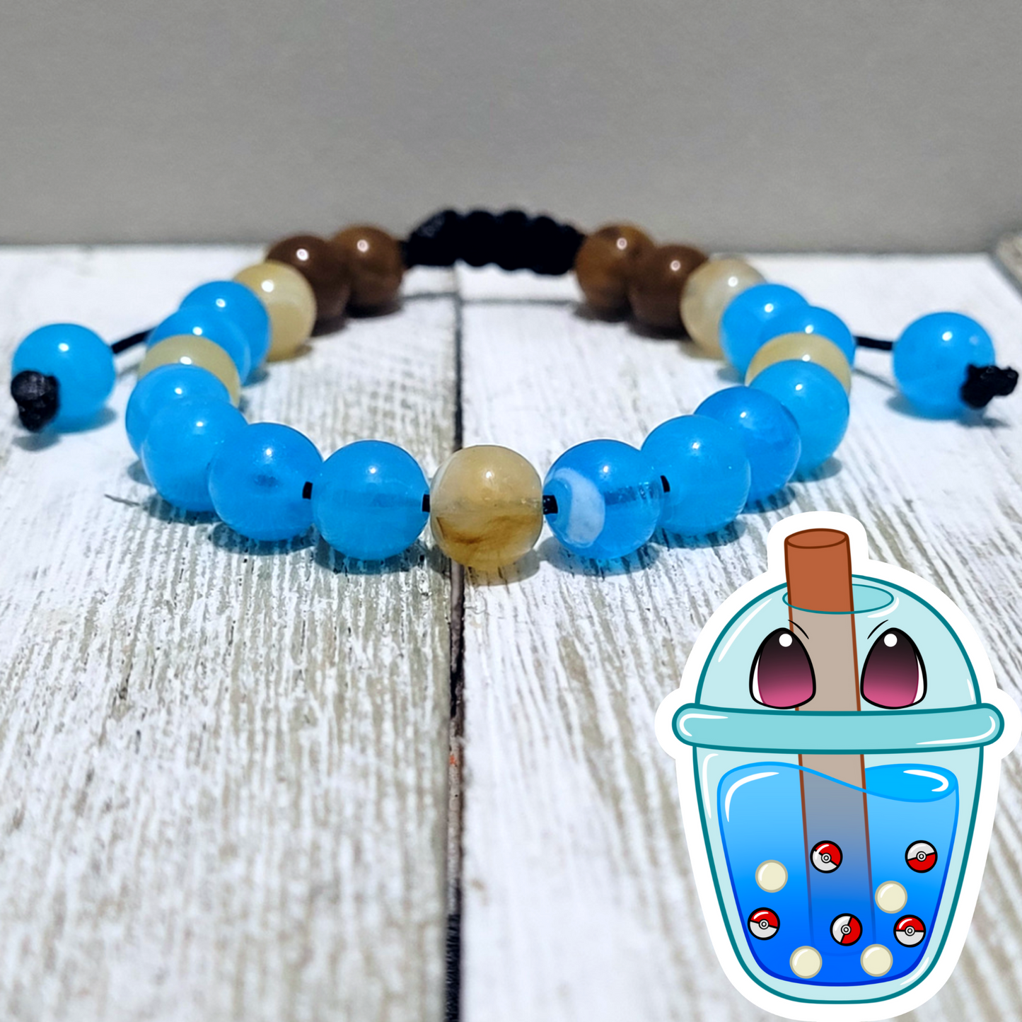 Squirtle Adjustable Bead Bracelet