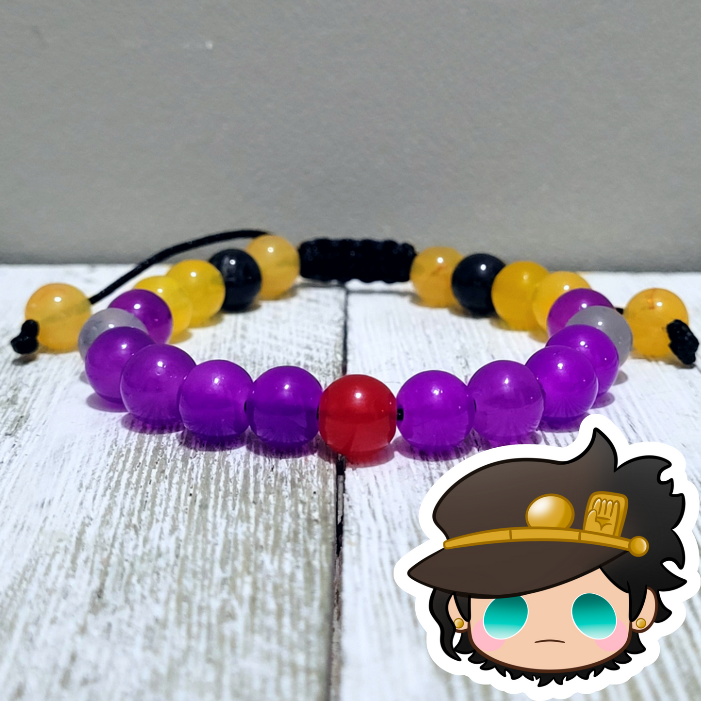 Jotaro Kujo Adjustable Bead Bracelet