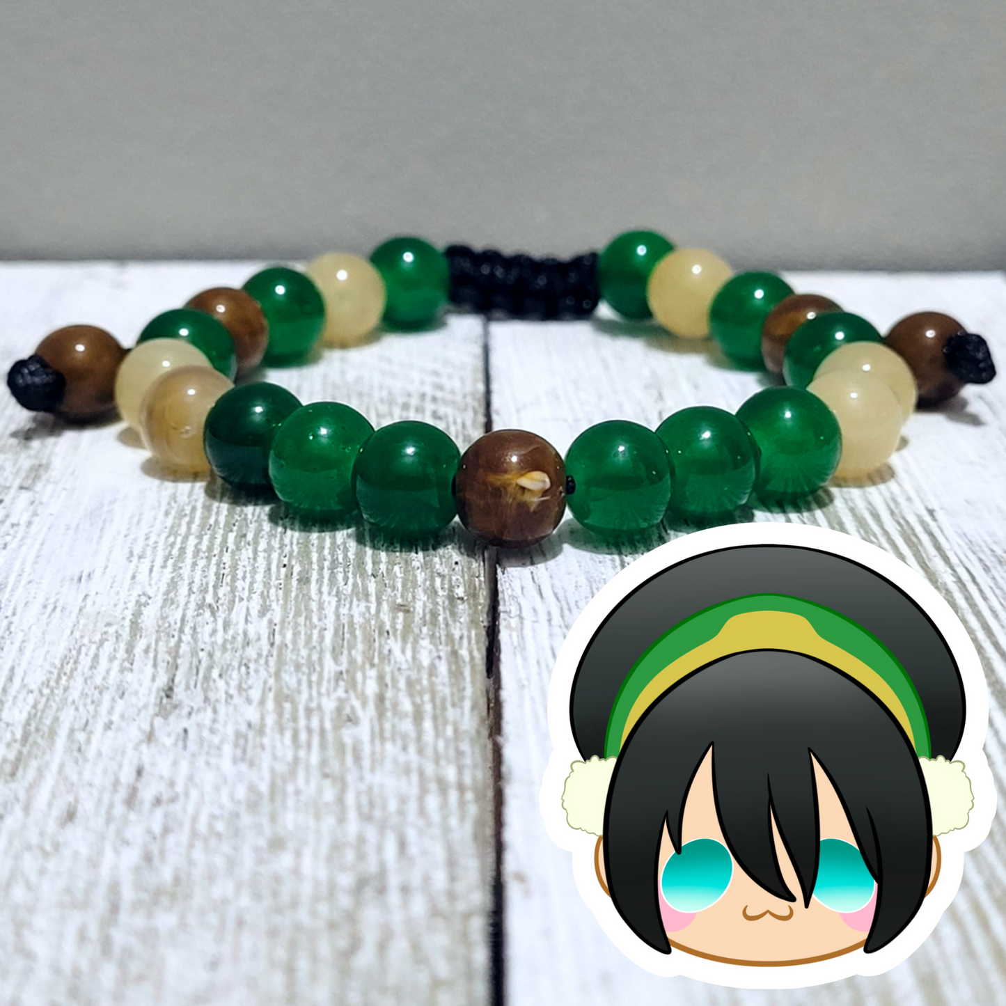 Toph Adjustable Bead Bracelet