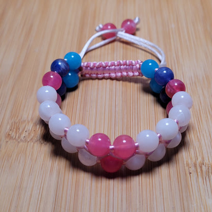 Sylveon Adjustable Double Row Bead Bracelet
