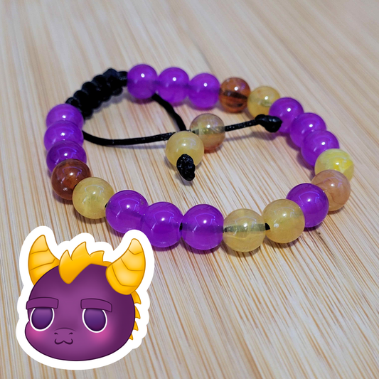 Spyro Adjustable Bead Bracelet